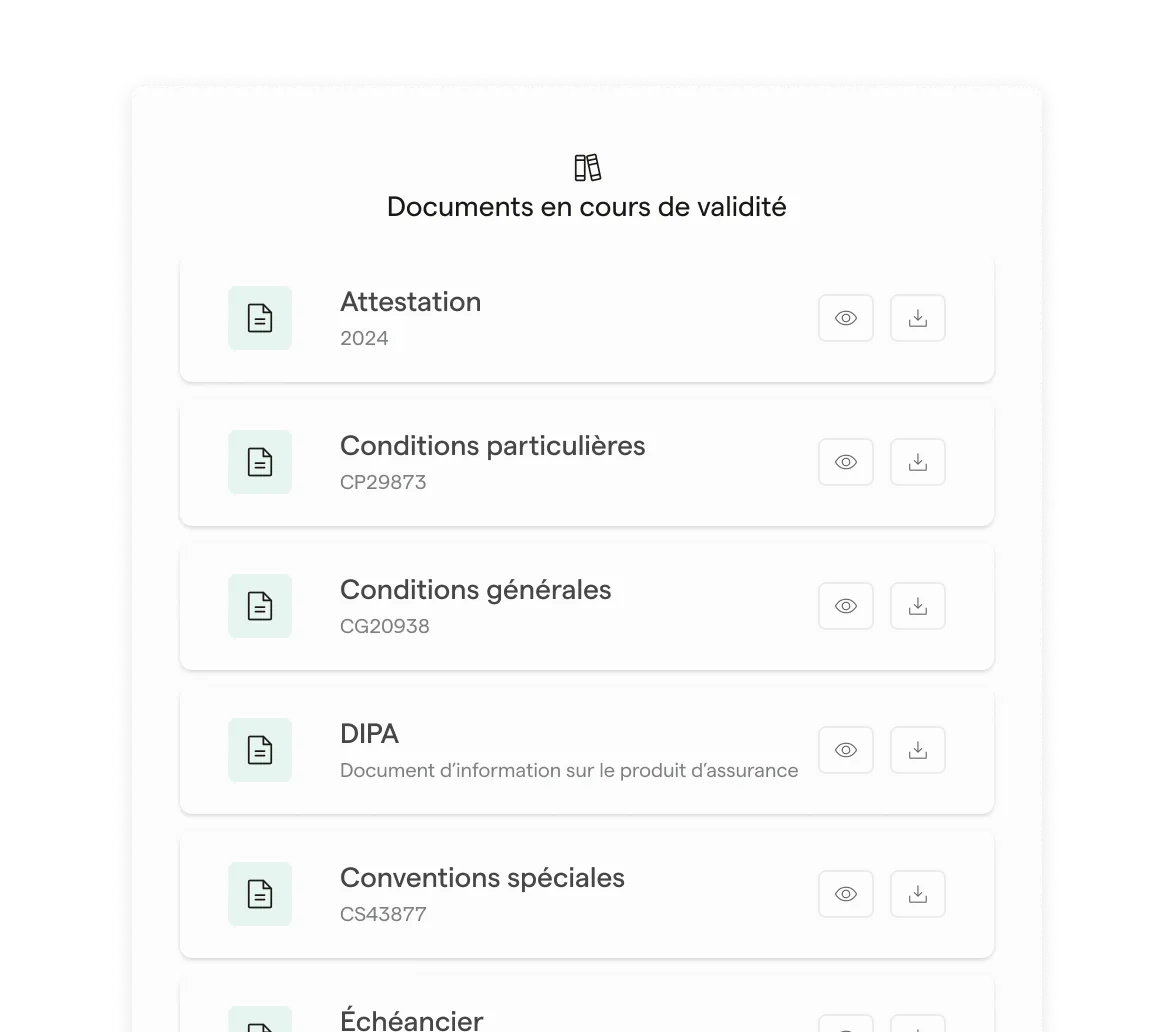 Gestion sécurisée des contrats d'assurance
