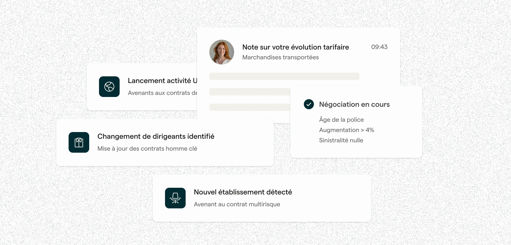 Signaux & évènements de suivi des données d'entreprise de la plateforme Quartz